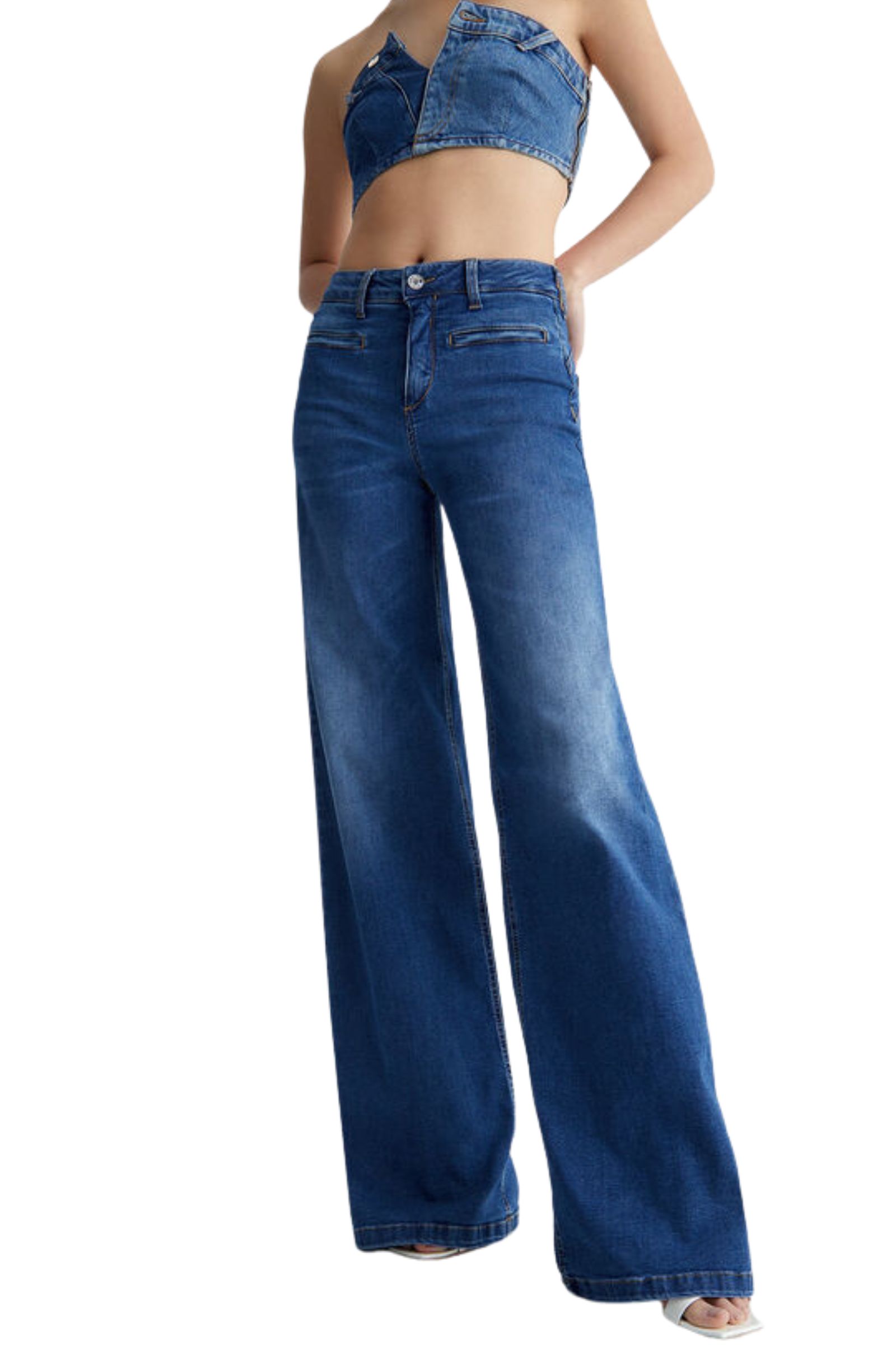 デニム・ジーパン LIU JO Woman Jeans Denim UA3239DS004 78263 Jeans da Donna Liu Jo ecosostenibile LIU JO UA3239-DS004